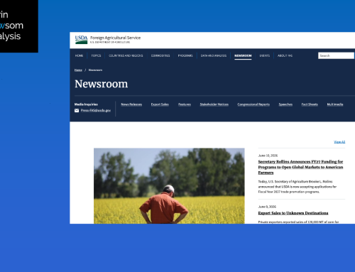 USDA/FAS Newsroom Page Glitch (?)